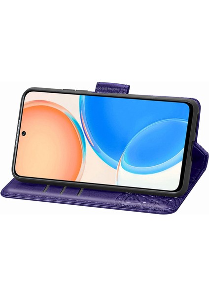 Honor X8 4g Kelebek Kanatları Narin Çiçekler Flip Darbeye Dayanıklı Deri Telefon Kılıfı ile Uyumlu (Yurt Dışından) indirimleri