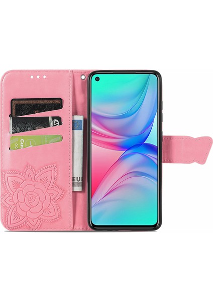 Infinix Hot 10 Kelebek Kanatları Narin Çiçekler Darbeye Dayanıklı Deri Telefon Kılıfı (Yurt Dışından)