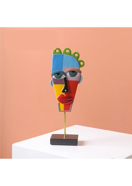 Picasso Maske Soyut Yüz Biblo - Colorfull