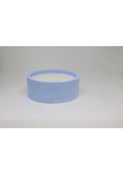 Doğal Soya Wax ile Beton Mumluk Pamuklu Fitilli