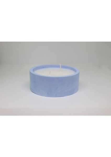 Doğal Soya Wax ile Beton Mumluk Pamuklu Fitilli