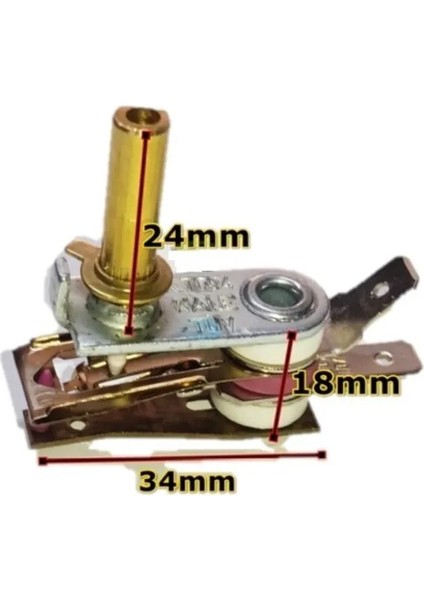 King Tost Makinası Termostatı Mil Uzunluğu 2.5 cm