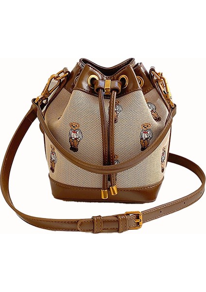 Mr. Bear Crossbody Noe Omuz Çantası Kahverengi (Yurt Dışından)