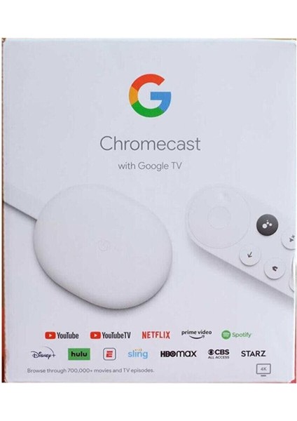 Chromecast Tv 4K Medya Oynatıcı