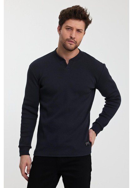 Patlı Yaka Kaşkorse SWEATSHIRT(E23-72804)