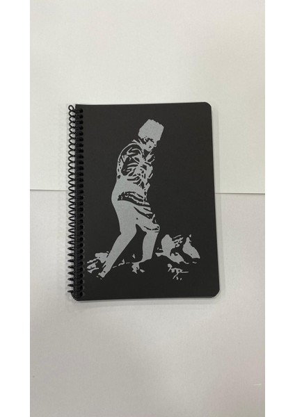 K. Atatürk Karton Kapak Siyah Defter Telli