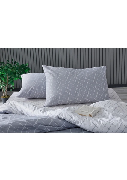 Doqu Home Easy Cotton Glimmer Nevresim Takımı Tek Kişilik - Gri