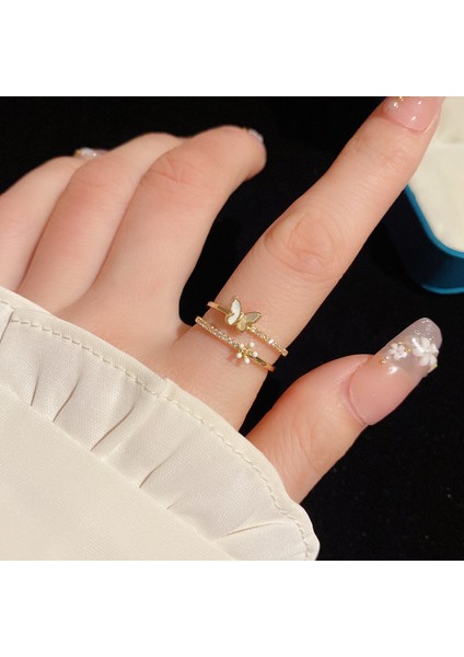 Kadın Kelebek Yüzük, Yüzlerce Ayarlanabilir Açık Yüzük (Yurt Dışından) fiyatları