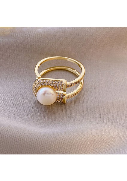 Zirkonya Inci Yüzük, Şık ve Narin Açık Uçlu Yüzük (Yurt Dışından) fiyatları