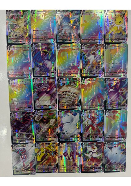 Pokemon Vmax Yeni Seri Oyun Kartı Özel ve Parlak Kart (25 Adet) fiyatları
