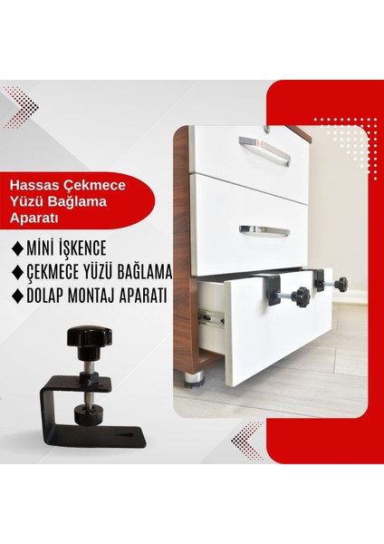 Hassas Çekmece Yüzü Bağlama Aparatı Mini Işkence