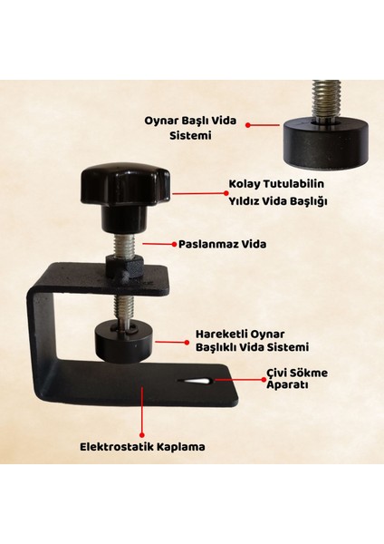 Hassas Çekmece Yüzü Bağlama Aparatı Mini Işkence