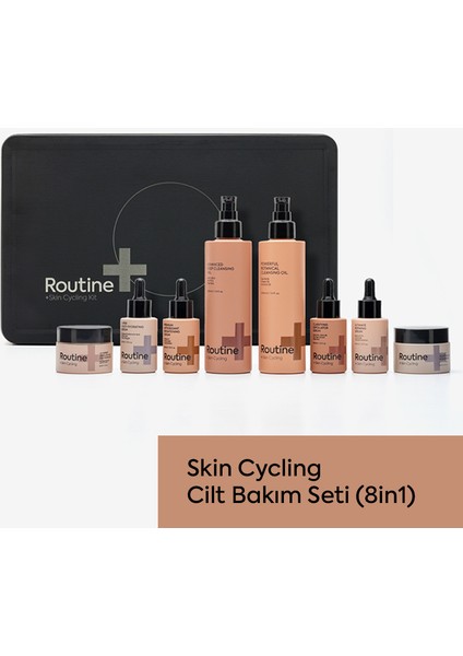 Cilt Bakım Seti Skin Cycling Cilt Bakım Döngüsü Seti (8in1)