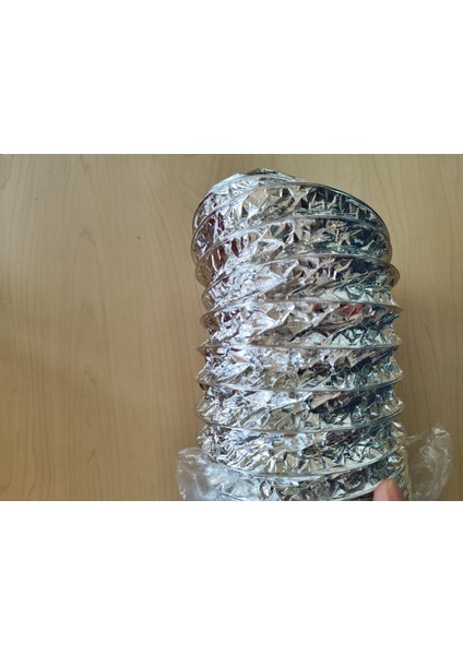 Ore Ø200MM Izolesiz Alü.shine Flexible Hava Kanalı 2,5 Metre