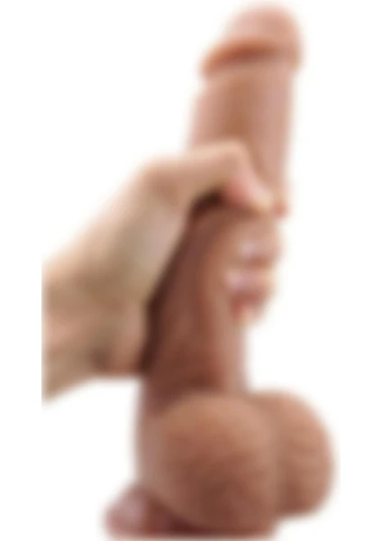 Lolita Shop Gerçekçi Yapay Penis 20 cm Realistik Et Dokusunda Vantuzlu Dildo