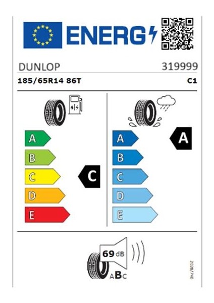 185/65 R14 86T Sp Touring R1 Oto Yaz Lastiği ( Üretim Yılı: 2024 )