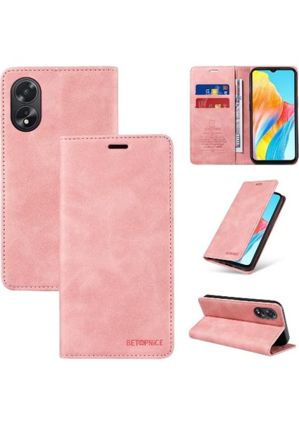 Oppo A38 4g Pu Deri Manyetik Koruyucu Folyo Cüzdan Için Kılıf (Yurt Dışından)