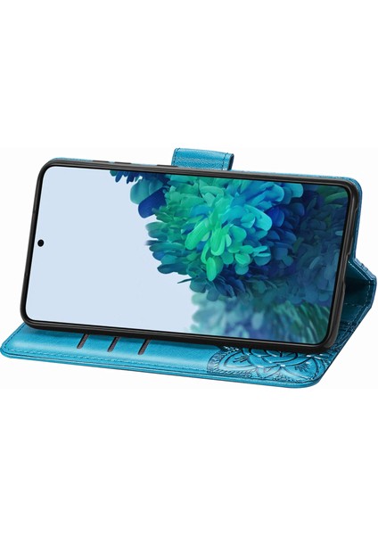 Samsung Galaxy S22 Kelebek Kanatları Narin Çiçekler Flip Darbeye Dayanıklı Deri Telefon Kılıfı ile Uyumlu (Yurt Dışından) indirimleri