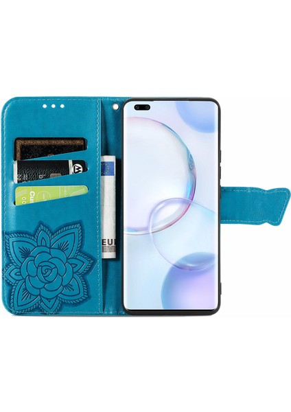 Huawei Nova 9 Pro Kelebek Kanatları Narin Çiçekler Flip Darbeye Dayanıklı Deri Telefon Kılıfı ile Uyumlu (Yurt Dışından) fırsatları