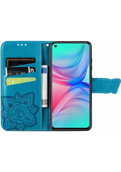 Infinix Hot 10 Kelebek Kanatları Narin Çiçekler Darbeye Dayanıklı Deri Telefon Kılıfı (Yurt Dışından)