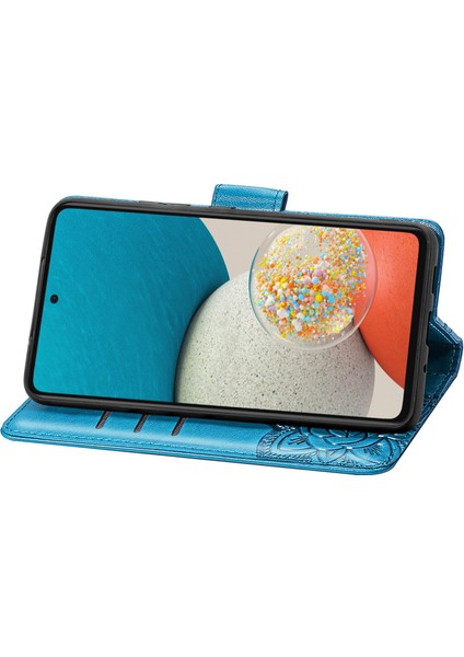 Samsung Galaxy A53 5g Kelebek Kanatları Narin Çiçekler Flip Darbeye Dayanıklı Deri Telefon Kılıfı ile Uyumlu (Yurt Dışından) indirimleri
