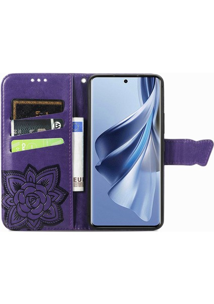 Oppo Reno 10 5g/10 Pro 5g Kelebek Kanatları Narin Çiçekler Darbeye Dayanıklı Deri Telefon Kılıfı (Yurt Dışından) fırsatları
