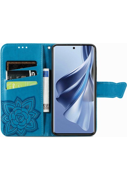 Oppo Reno 10 5g/10 Pro 5g Kelebek Kanatları Narin Çiçekler Darbeye Dayanıklı Deri Telefon Kılıfı (Yurt Dışından) fırsatları
