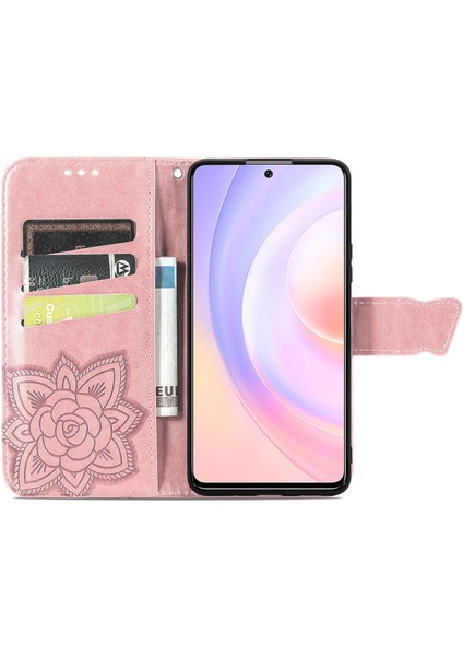 Honor 50 Se Kelebek Kanatları Narin Çiçekler Flip Darbeye Dayanıklı Deri Telefon Kılıfı ile Uyumlu (Yurt Dışından) fırsatları