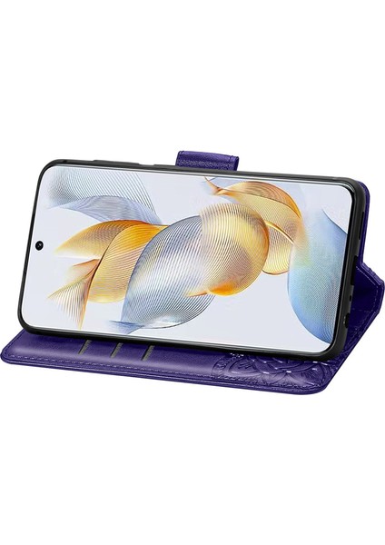 Honor 90 5g Kelebek Kanatları Narin Çiçekler Flip Darbeye Dayanıklı Deri Telefon Kılıfı ile Uyumlu (Yurt Dışından) indirimleri