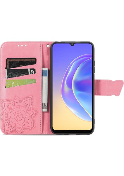 Vıvo V21 E 4g Kelebek Kanatları Narin Çiçekler Darbeye Dayanıklı Deri Telefon Kılıfı (Yurt Dışından) fırsatları