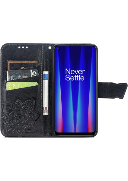 Oneplus Nord Ce 2 5g Kelebek Kanatları Narin Çiçekler Darbeye Dayanıklı Deri Telefon Kılıfı (Yurt Dışından)