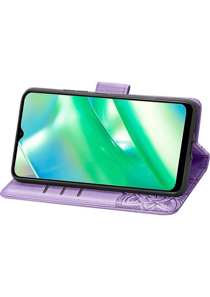 Realme C33 Kelebek Kanatları Narin Çiçekler Darbeye Dayanıklı Deri Telefon Kılıfı (Yurt Dışından) indirimleri