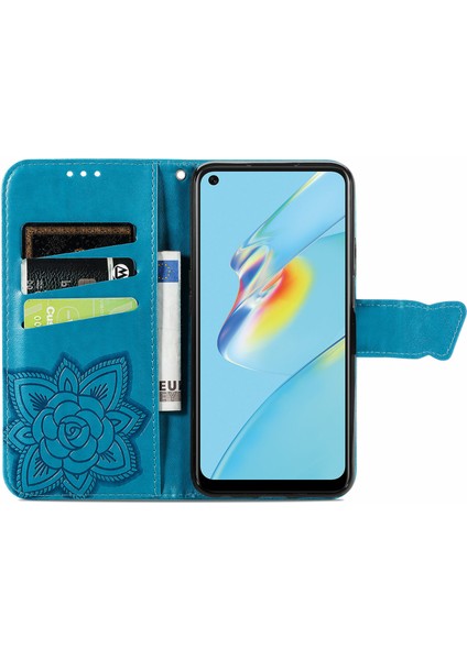Oppo A54 4g Kelebek Kanatları Narin Çiçekler Darbeye Dayanıklı Deri Telefon Kılıfı (Yurt Dışından) indirimleri