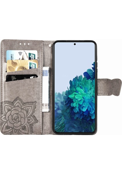 Samsung Galaxy S22 Plus Kelebek Kanatları Narin Çiçekler Flip Darbeye Dayanıklı Deri Telefon Kılıfı ile Uyumlu (Yurt Dışından) fırsatları