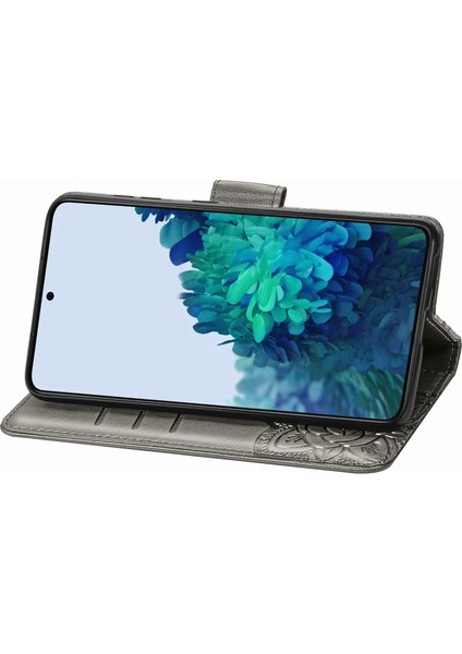 Samsung Galaxy S22 Plus Kelebek Kanatları Narin Çiçekler Flip Darbeye Dayanıklı Deri Telefon Kılıfı ile Uyumlu (Yurt Dışından) indirimleri