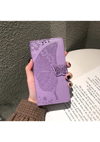 Xiaomi Poco M4 Pro Kelebek Kanatları Narin Çiçekler Flip Darbeye Dayanıklı Deri Telefon Kılıfı ile Uyumlu (Yurt Dışından)