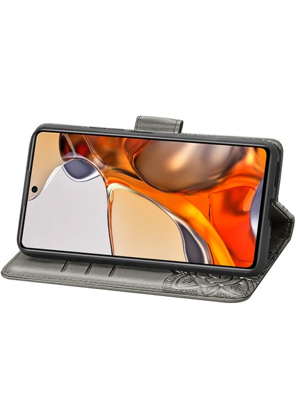 Xiaomi 11T/11T Pro Kelebek Kanatları Narin Çiçekler Flip Darbeye Dayanıklı Deri Telefon Kılıfı ile Uyumlu (Yurt Dışından) fırsatları