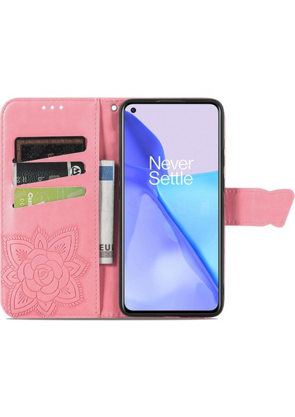 Oneplus 9 Kelebek Kanatları Narin Çiçekler Darbeye Dayanıklı Deri Telefon Kılıfı (Yurt Dışından) indirimleri