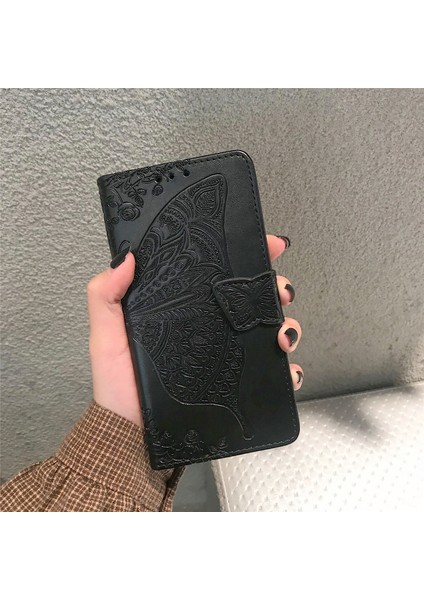 Tecno Spark 10 Kelebek Kanatları Narin Çiçekler Darbeye Dayanıklı Deri Telefon Kılıfı (Yurt Dışından)