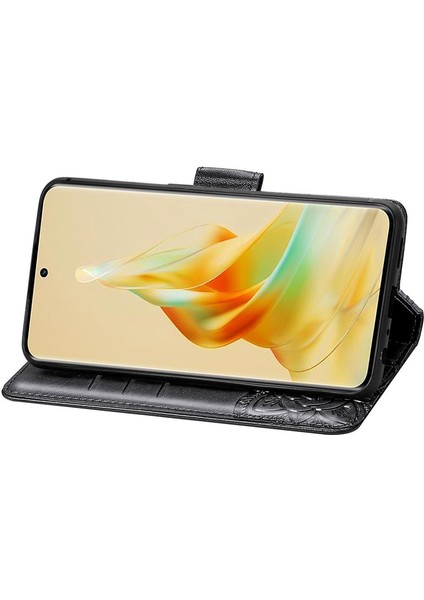 Oppo Reno 8t 5g Kelebek Kanatları Narin Çiçekler Darbeye Dayanıklı Deri Telefon Kılıfı (Yurt Dışından) indirimleri