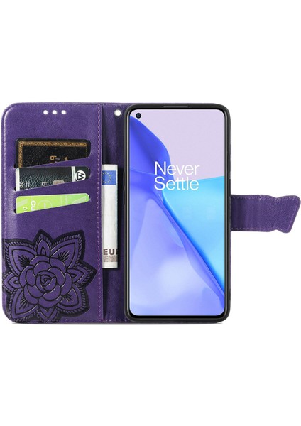 Oneplus 9 Kelebek Kanatları Narin Çiçekler Darbeye Dayanıklı Deri Telefon Kılıfı (Yurt Dışından) indirimleri