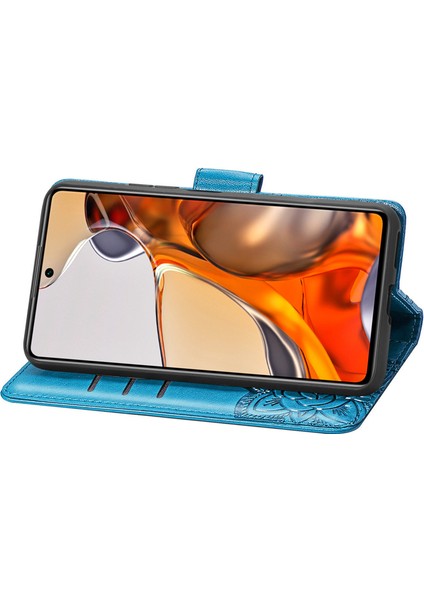 Xiaomi 11T/11T Pro Kelebek Kanatları Narin Çiçekler Flip Darbeye Dayanıklı Deri Telefon Kılıfı ile Uyumlu (Yurt Dışından) fırsatları