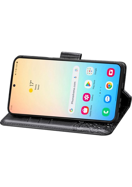 Samsung Galaxy S24 Plus Kelebek Kanatları Narin Çiçekler Flip Darbeye Dayanıklı Deri Telefon Kılıfı ile Uyumlu (Yurt Dışından) indirimleri
