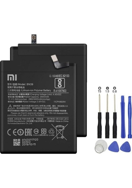 Xiaomi Mi Play Pil Batarya BN39 + Tamir Seti 3000 Mah