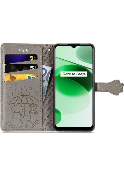 Realme C35 Için Kılıf Kapak Kapak Karikatür Hayvanlar Darbeye Deri Kılıf (Yurt Dışından) fırsatları