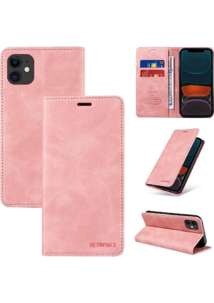 Iphone 11 Için Kılıf Folio Cüzdan Pu Deri Koruyucu Manyetik (Yurt Dışından)