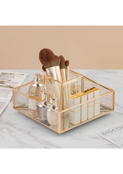 Pirinç Cam Makyaj Organizer modelleri