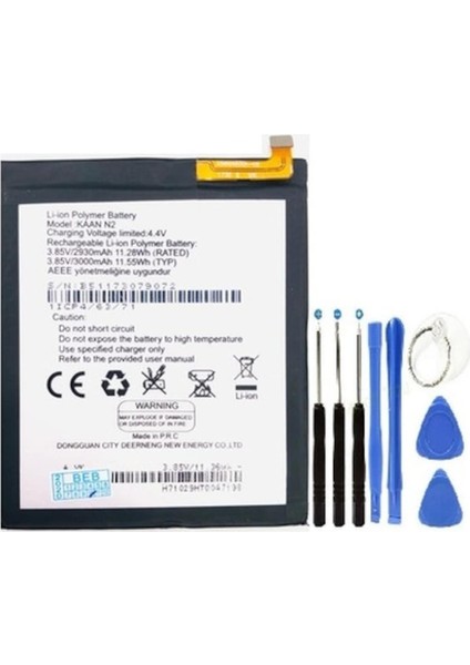 Kaan N2 Pil Batarya + Tamir Seti 3000 Mah