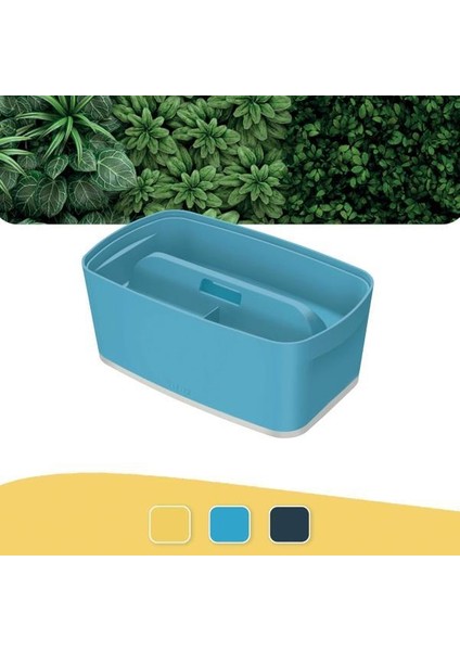 MyBox Cosy Small Ofis Düzenleyici Kapaklı Saklama Kabı Mavi