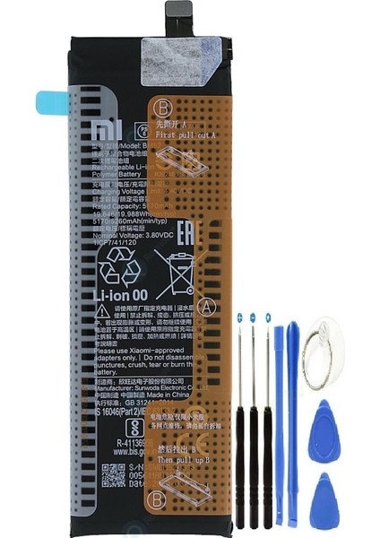 Xiaomi Note 10 Lite Pil Batarya + Tamir Seti BM52 5260 Mah